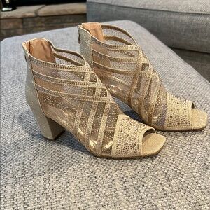 Valenti Franco Gold Strappy Heels